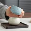 Tianqing Ru kiln master cup single cup, ceramic tea cup can be raised open, high-end personal cup gift box for household use