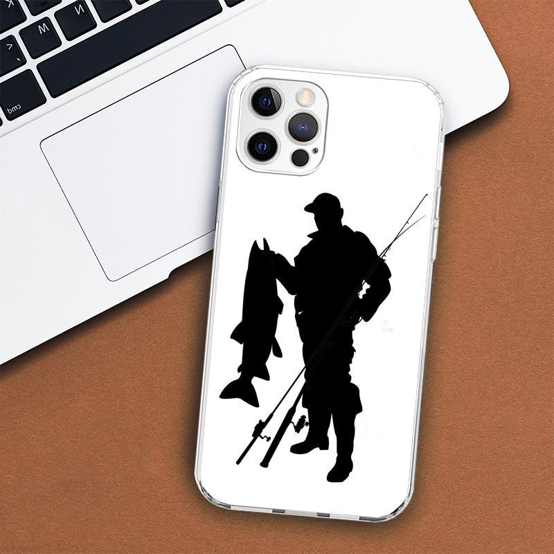 Husă pentru telefon pentru vânătoare și pescuit pentru Apple iPhone 11 12 13 15 14 Pro 7 XR X XS Max 8 Plus + Mini SE husă moale cu imprimare personalizată