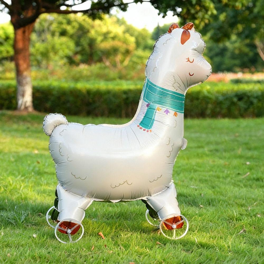 Animal Shape Foil Balloons Aluminum Film Animal Balloons Wheels Balloons Children Photo Props