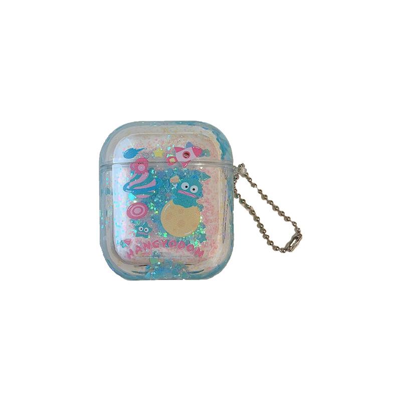 Space Ugly Fish for Apple AirPods Pro1 Bluetooth Wireless Headset Cover 1/1/1 Generation Transparent Quicksand Hard