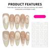10PCS Simple Style Fake Nails with Cat Eyes with Zero Pressure On the Nail Bed Design for Manicure Lovers and Beauty Bloggers