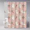 Cute Rabbit With Carrot Shower Curtain, Bathroom Decorative Shower Curtain, Waterproof Shower Curtain With Hooks