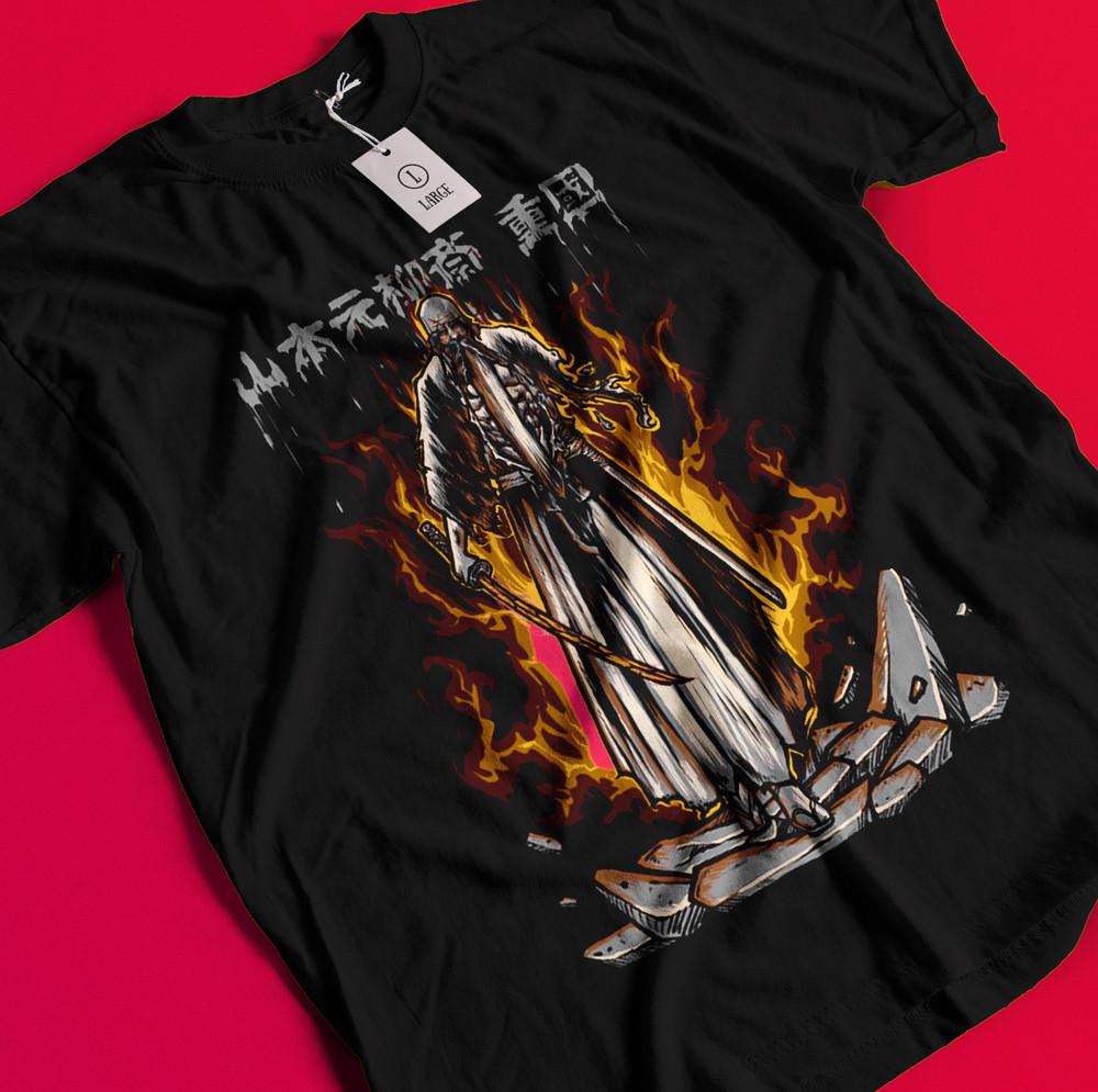 

Bleach Anime Tshirt Yamamoto T-Shirt Aizen Tee Ichigo Nel Zaraki Kenpachi Shirt BB711 XL