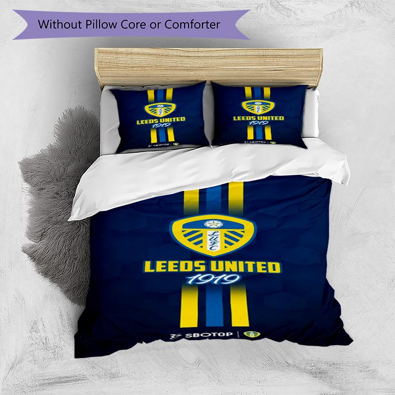Fc Crest Design Printed Pattern Duvet Cover Set – includes 1 duvet cover and 2 matching pillowcases Bedroom decor Christmas gifts