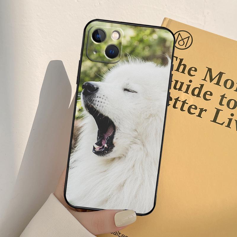 Japanese Spitz Dog Case For iPhone 16 15 14 Pro Max Plus 13 14 15 Pro Max 11 12 Mini Cover Coque