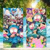 N-Nintama Rantaro Towel Microfiber Beach Towel, Quick-Dry, Sand-Free, Ultra-Fine Fiber, Super Soft.