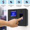 Plastic Fingerprint Attendance Machine Multifunctional Lunch Time Editor  USB Data Manage