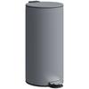 Trash Can 30 L Pedal Bin with Soft-Close Lid and Pedal, Inner Bucket Metal, Black, 36 X 30 X 60.5 Cm