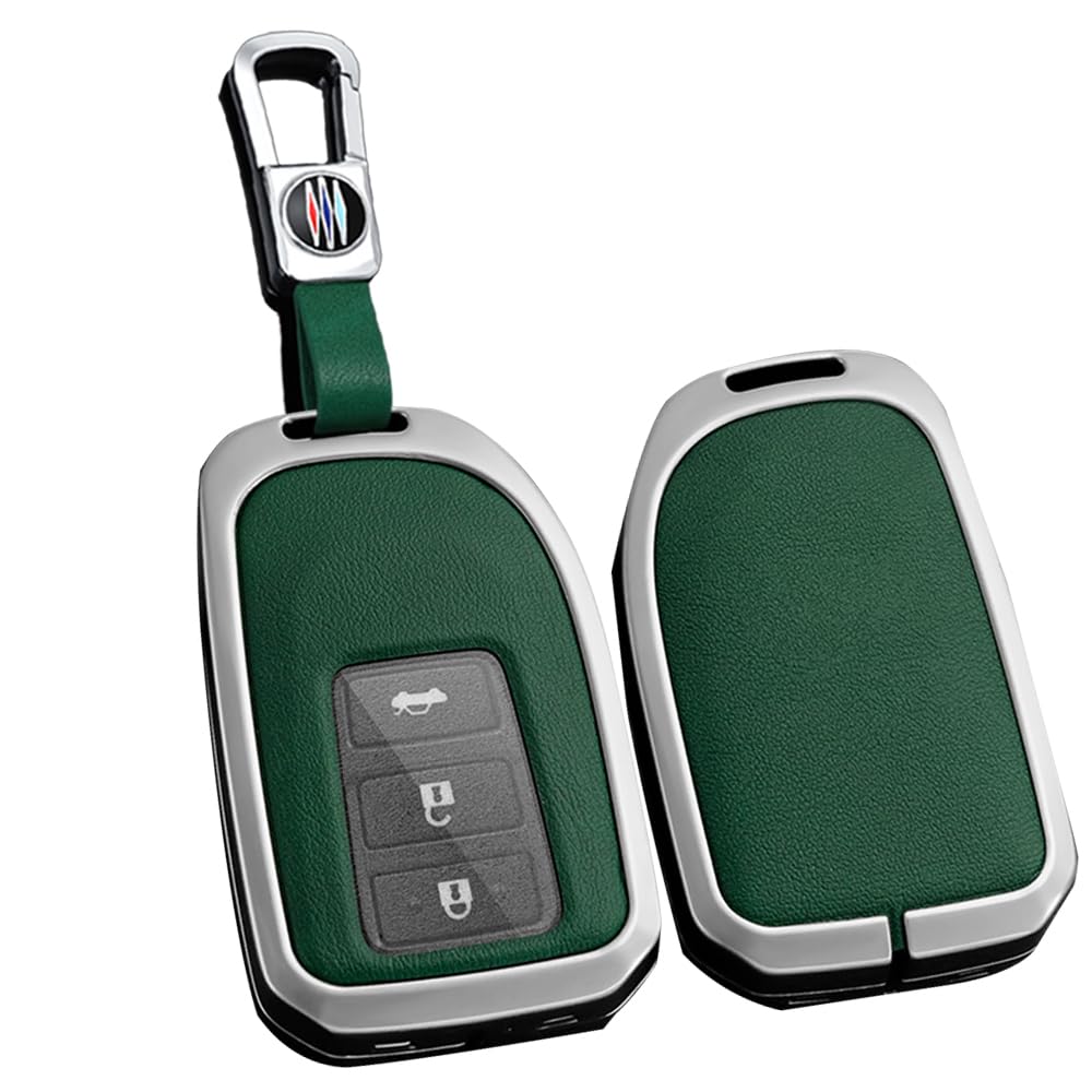 

TECART Эксклюзивный чехол для ключей Toyota, Чехол для ключей, Чехол для смарт-ключа, Держатель для ключей, Совместим с зелёный