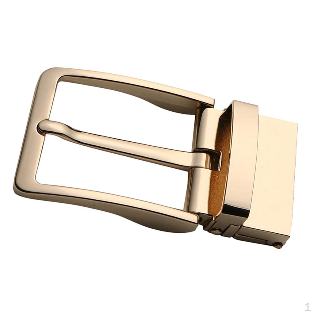 

Alloy Reversible Belt Buckle Single Prong 8x4cm золотий