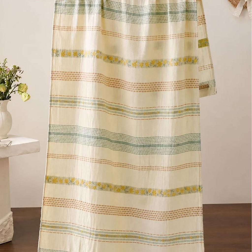 Hemp Gauze Bath Towel 80 × 160 Enlarged And Thickened Absorbent Household Bath Towel Soft And Cool Bath Towel