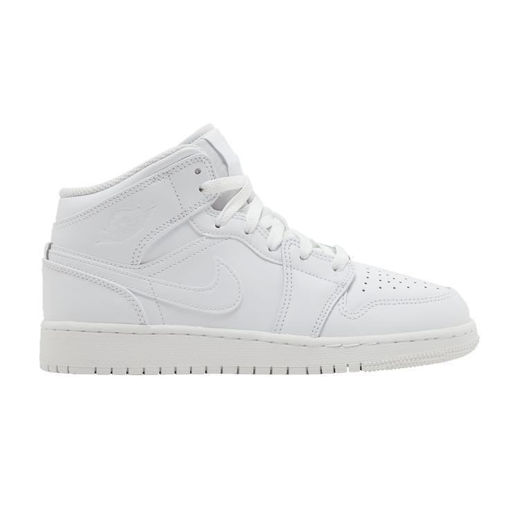 Jordan 1 Mid Triple Белый (2023) (GS) 36