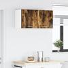 Wall Mounted Cabinet 2 Pcs Smoked Oak and White 40 X 31 X 40 Cm