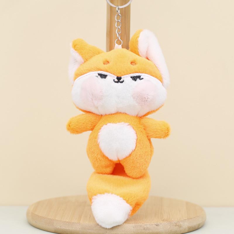 Adorable Plush Cat Keychain Cute 4-inch Stuffed Animal Toy Charming Cartoon Design