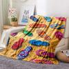 Beach Print Flannel Blanket, High Quality Comfortable for All Seasons, Home Decor, Warmth and Comfort, Perfect for Christmas Gifts