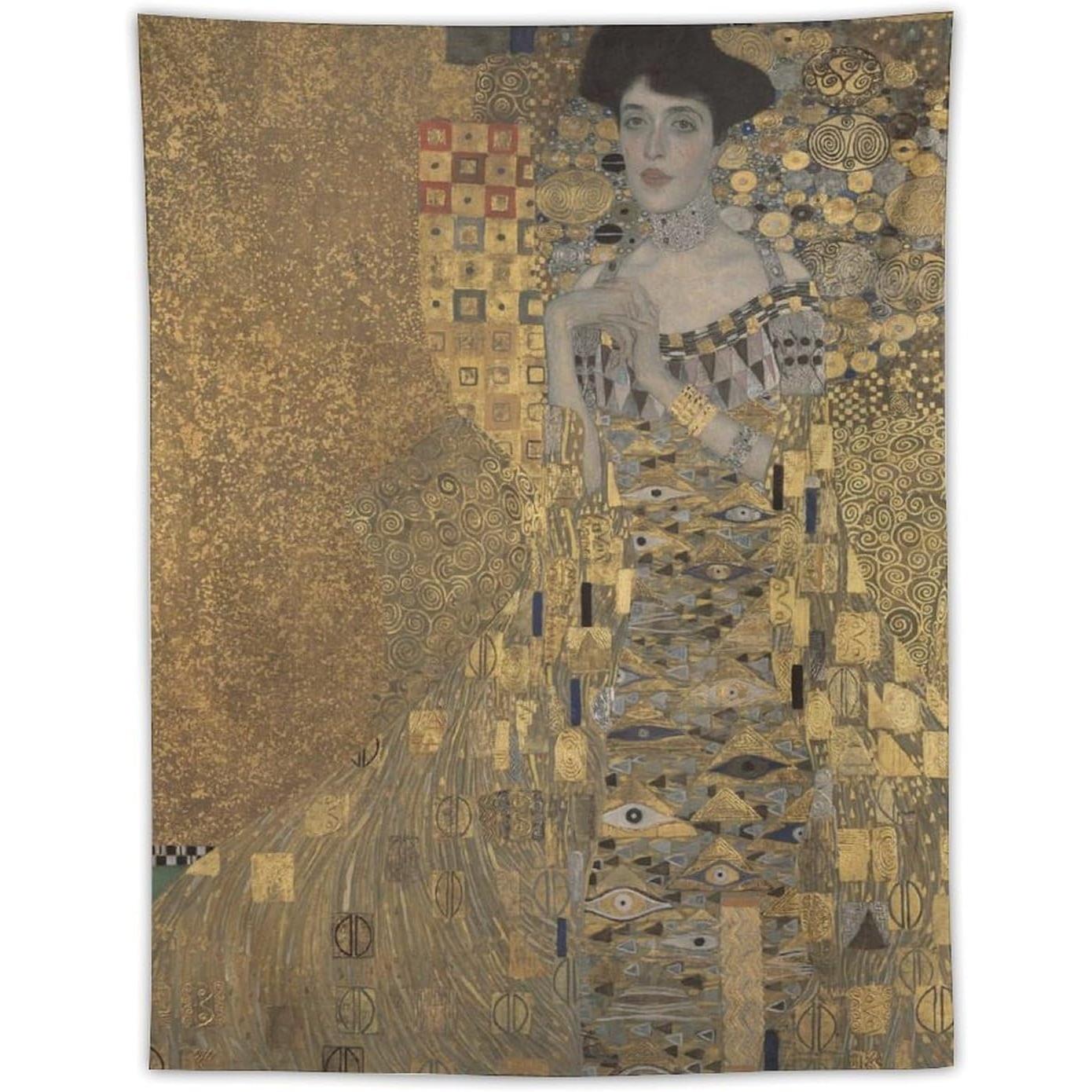 

Gustav Klimt s tapestry Adele Bloch Bauer wall 75x100 чорний
