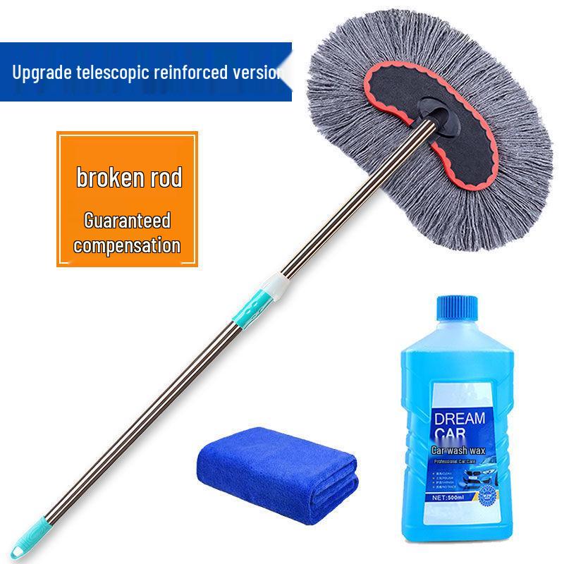 Telescopic Car Wash Mop with Long Handle - Car Cleaning Brush