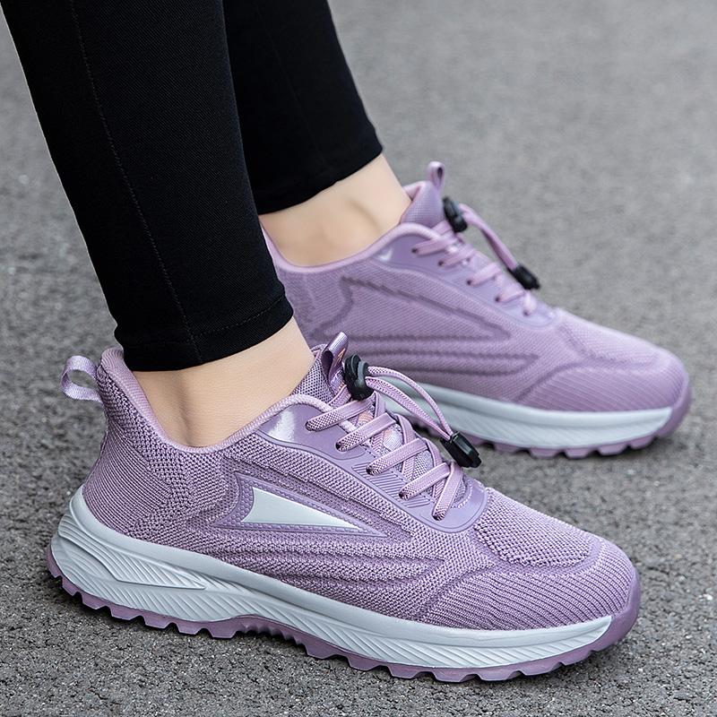 Brand Spring and Autumn Non-slip Lightweight Walking Shoes Casual Sports Breathable Mom Shoes