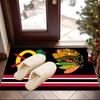Chicago-Blackhawks Logo Bereichsteppich Geeignet für Innen- und Außenbereiche, Teppiche für Küchen, Häuser, Büros, Wohnzimmer, Heimdekoration, Weihnachtsgeschenk