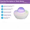 Starry Sky Projection Light with Remote Control Bluetooth Speaker Bedroom Atmosphere Lamp Children's Gift