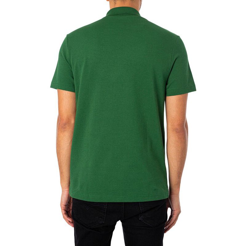 Lacoste Polo Shirt - Men's Polo Shirt Cotton Green DH5522-132 Regular-Fit ORIGINAL