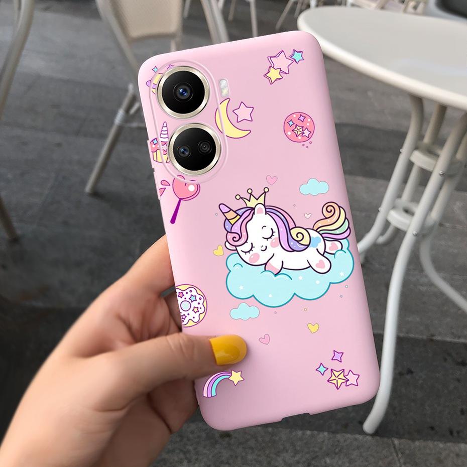 Cute Silicone Case For Huawei Nova 10 SE 2022 Fashion Girl Flower Phone Case For Huawei Nova 10 Pro Nova10 10Pro Soft Back Cover