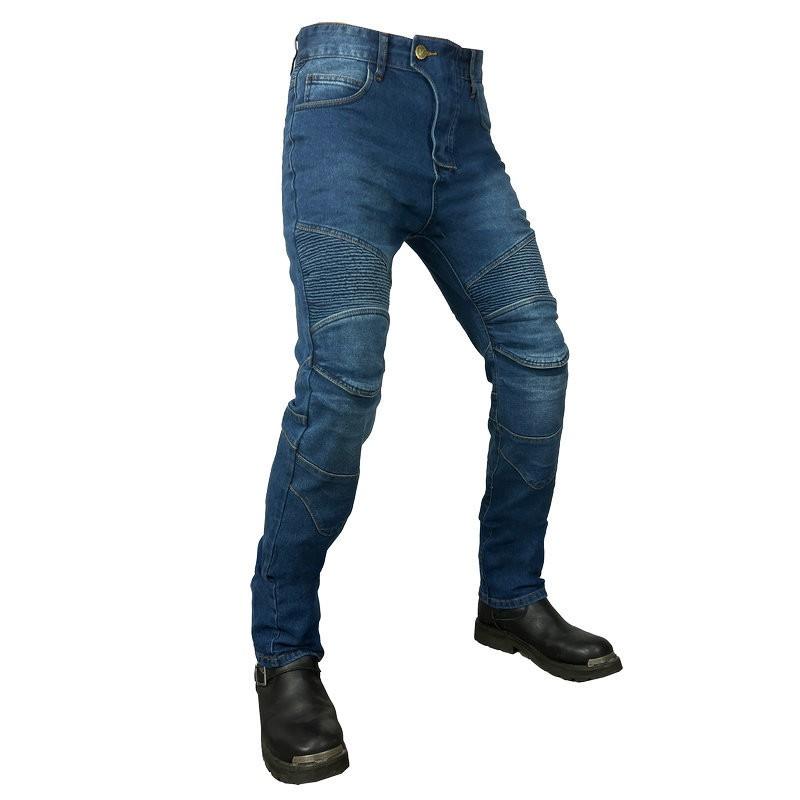 Mens Motorcycle Riding Pants Loose Straight Cut Crash Protection Gear Off-Road Racing Casual Use