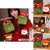 Christmas Gift Box Santa Claus Deer Plush Toy Doll With Pp Cotton Filling For Holiday Decor And Gift Giving