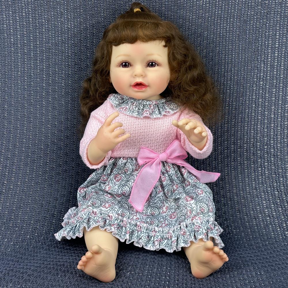 55CM Lavabile Realistica Morbida dipinta a mano Simulazione Baby Reborn Doll Bambini Accompagna la bambola da gioco