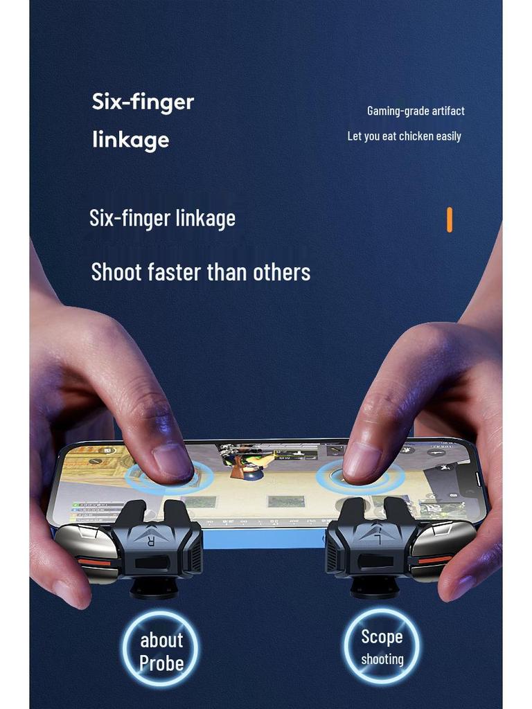 G21 Sechs-Finger PUBG Game Controller mit Mechanischen Tasten