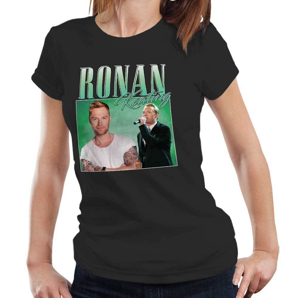 

Ronan Keating Tshirt Appreciation Semi Fitted Ladies Homage Throwback Stag Hen XL