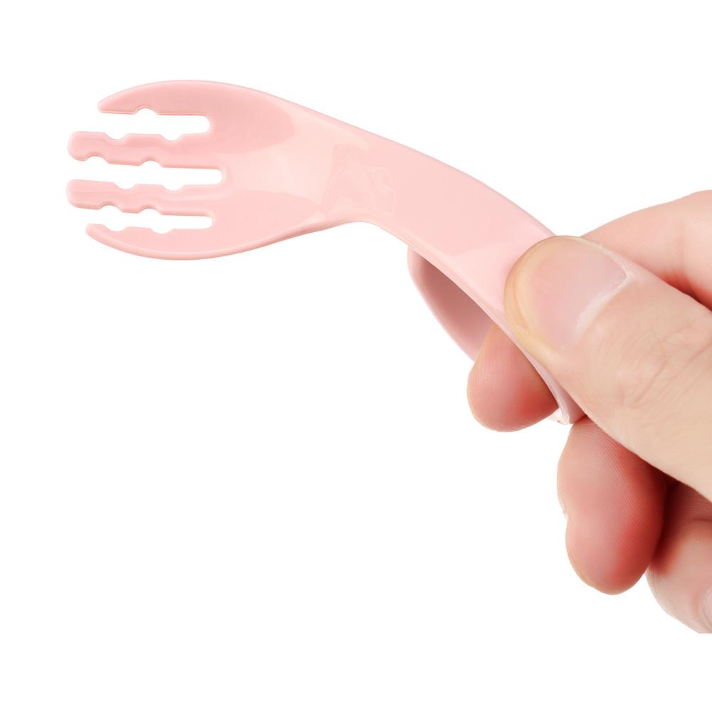 Portable Tableware Sets Antislip Utensils Baby Infant Training 2Pcs/Set Twist Fork Spoon Suit