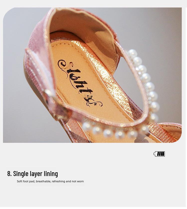 2025 Spring Bow Sandals: Girls' Princess Dance & Leather Shoes