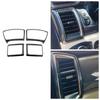 Imitaiton Carbon Fiber Front Air Outlet Frame Cover Trim Car Interior Decorative for Ford RANGER T6 T7 T8 Everest 2015-2020