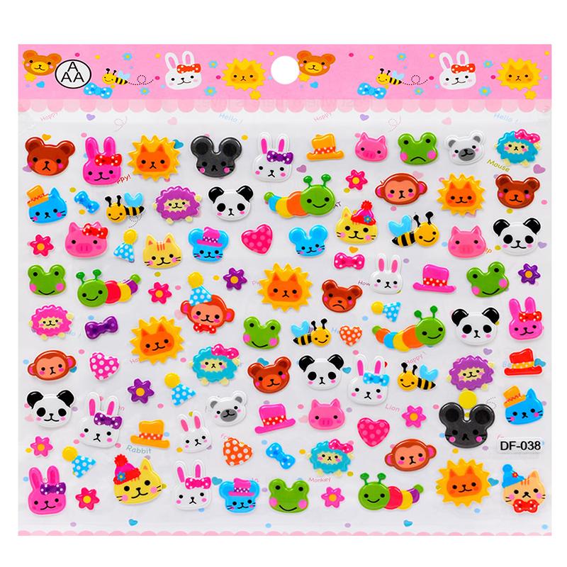3D Bubble Sticker Car Truck Plane Traffic Waterproof Cartoon Anime Stickers For Girl Boy Kids Funny Educational Toys