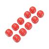 20PCS 6 Sided Number Dice Plastic 16mm Round Corner Polyhedral Dice Set for Numeral Teaching Board
