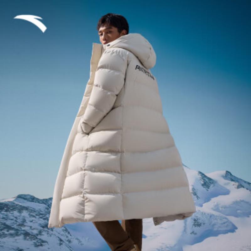 Anta Men s Hooded Water-Repellent Down Jacket 9.5