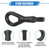VekAuto BMW 323Ci 325i 850i Tow Hook Durable Metal Black Front Rear Bumper Tow