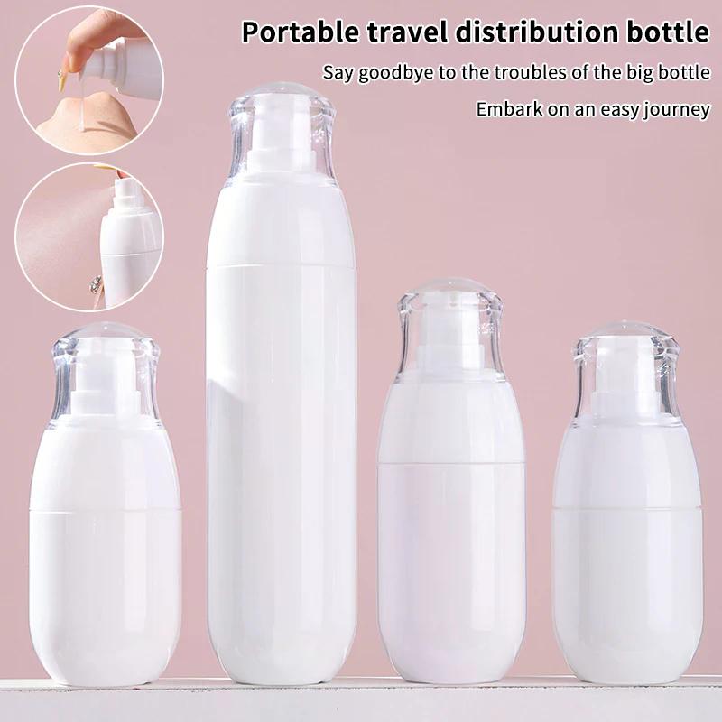 Flacone con Pompa in Plastica da 30/50/100ml per Crema Shampoo, Flaconi Portatili Ricaricabili per Lozione, Contenitore Spray, Strumenti da Viaggio per Oli Essenziali