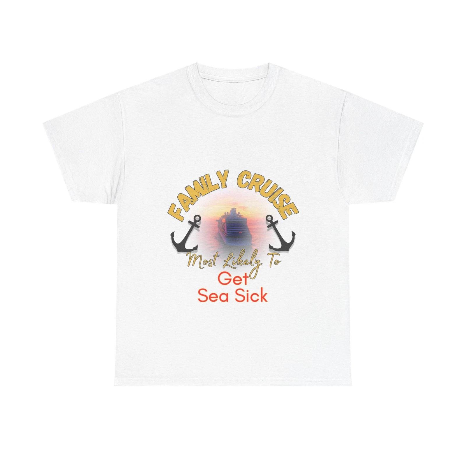 Cruise Crew Shirt Funny Sea Sick Tee Motion Sickness Vacation T shirt 2XL