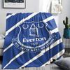 1pc Everton FC Print Flannel Blanket, High Quality Comfortable for All Seasons, Home Decor, Warmth and Comfort, Perfect for Christmas Gifts40