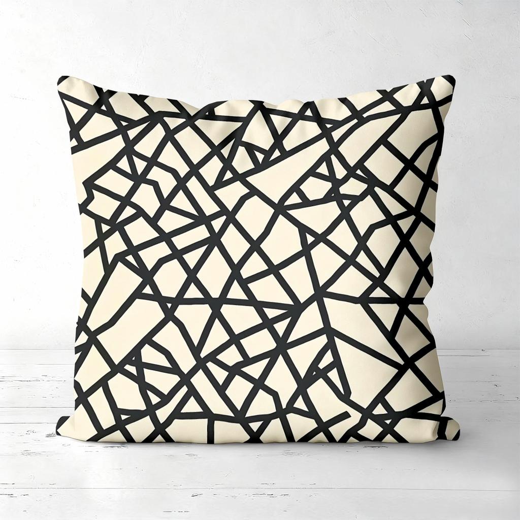 Boho Geometric Line Art Throw Pillow Covers Pattern Cushion Cover Suitable For Sofa Bedroom Car Pillow Cover