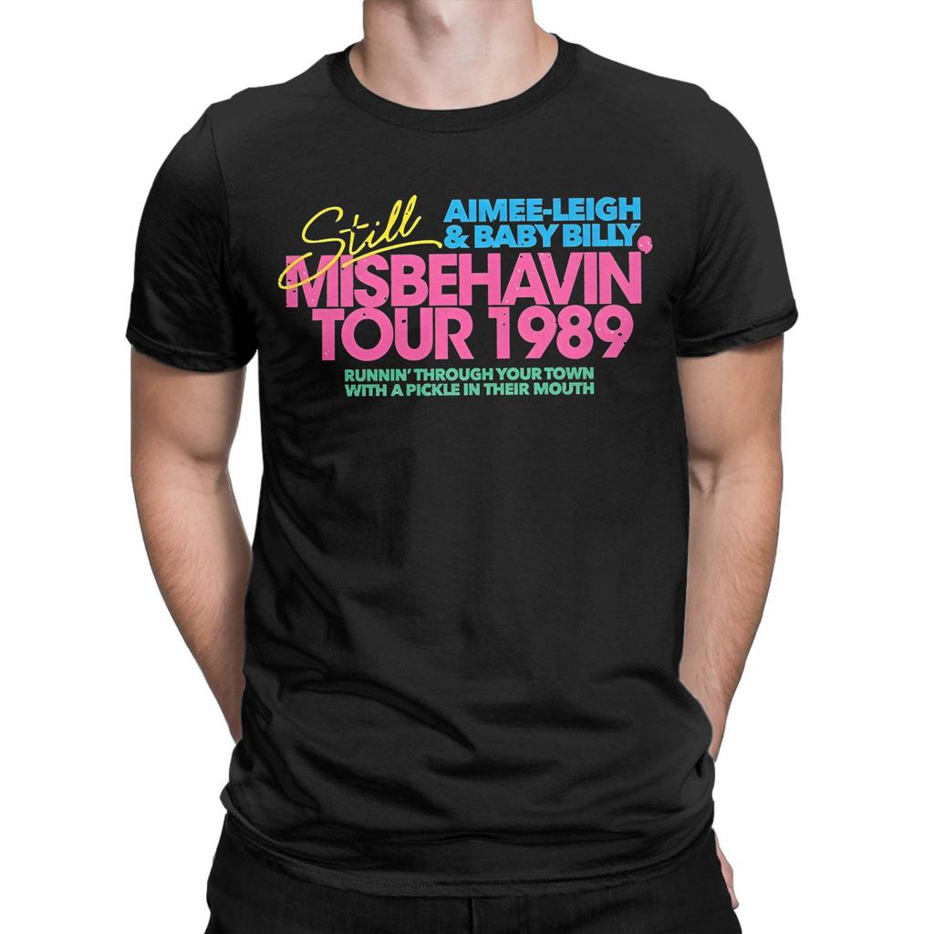 Righteous Gemstones Misbehavin T-Shirts for Men Baby Billy Vintage 100% Cotton Tees O Neck Short Sleeve T Shirt Party merch