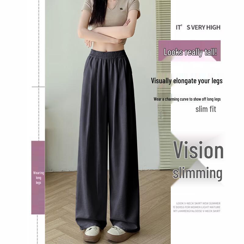 Women's High-Waist Wide-Leg Casual Pants