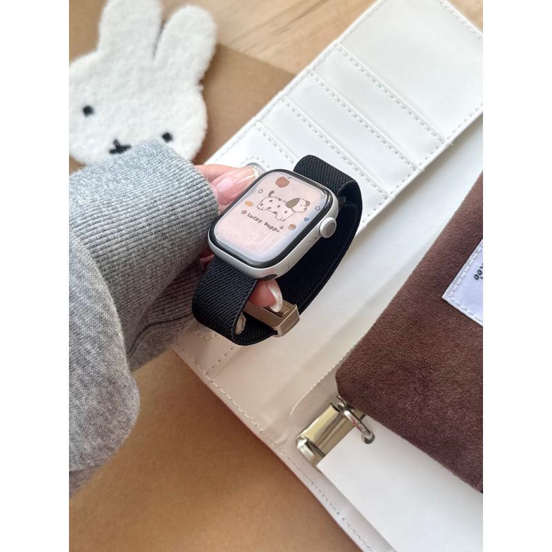Compatible Nylon & Metal Magnetic Buckle Band for Apple Watch Series 11 & iWatch 10th Gen 9876E