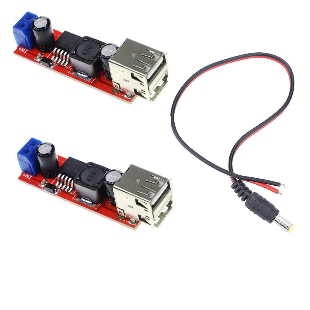 Dual-USB-Abwärtswandler-Autolade-Modul mit zwei USB-Ausgängen