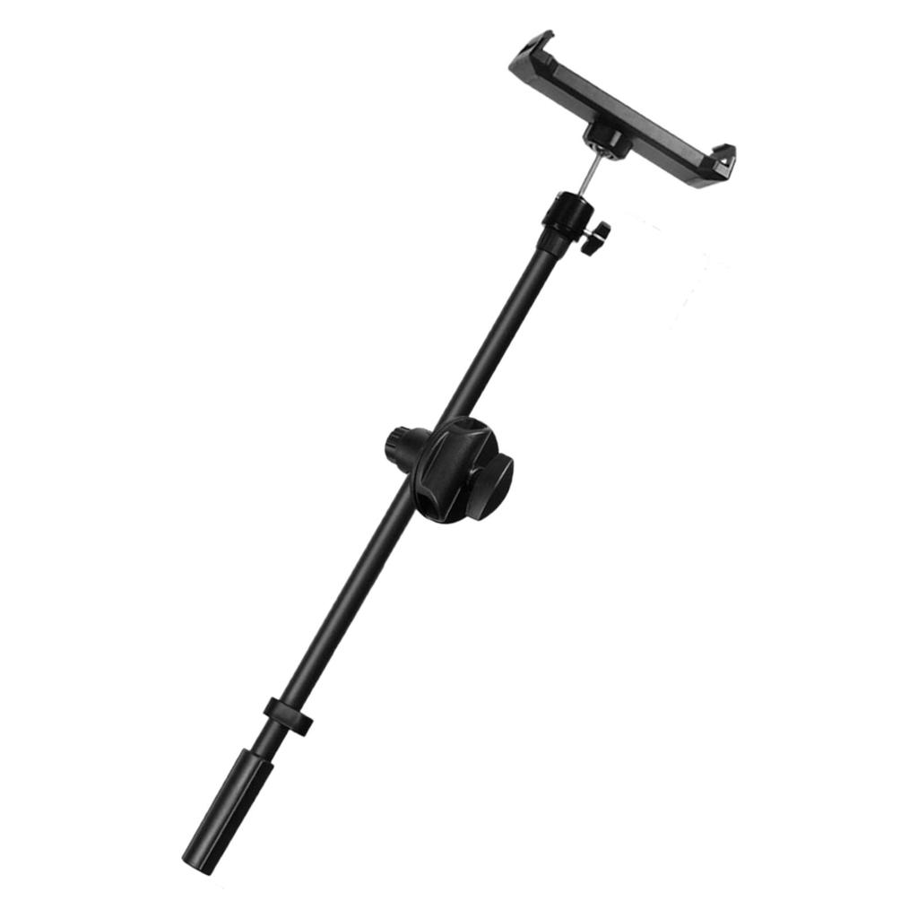 Rotating Microphone Stand Phone Holder Multifunctional 55cm Desktop Bracket Stand Mic Clip for Vlog Live Stream Photography