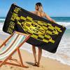Asciugamano da Spiaggia con Stampa BVB Nome Personalizzabile, Grande Morbido Asciugamano ad Asciugatura Rapida per Spiaggia Campeggio Nuoto -HE193