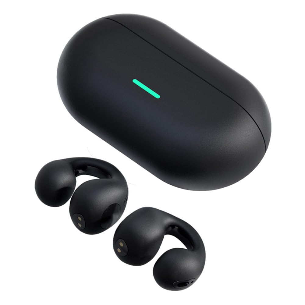 Bone conduction hearing aid for seniors, ear cuff-style earphones for listening while doing other things, an evolution of bone conduction headsets,