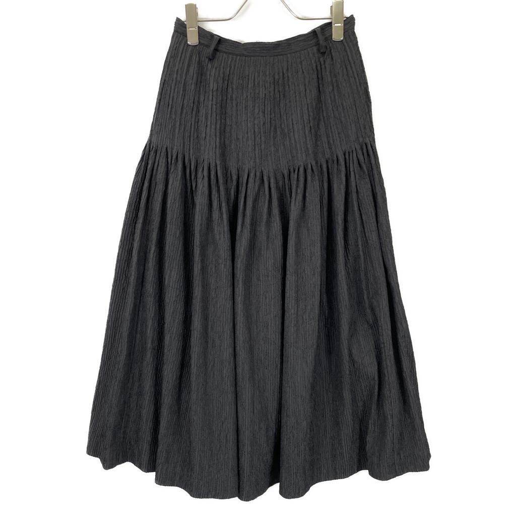 INGEBORG Black pleated skirt skirt M blackUsed